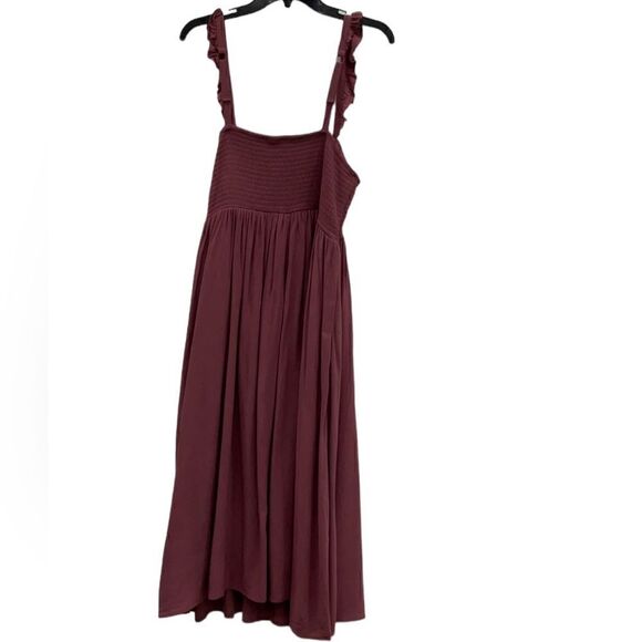 Torrid Midi Challis Smocked Tiered Sleeveless Dress Size 4 NWT - Picture 3 of 11